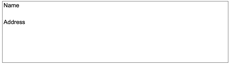 Image of table within the application form to describe the second applicants current living arrangements.
