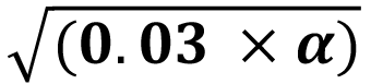 The formula shows how to calculate the prohibited distance from a store entrance where specified food cannot be displayed.