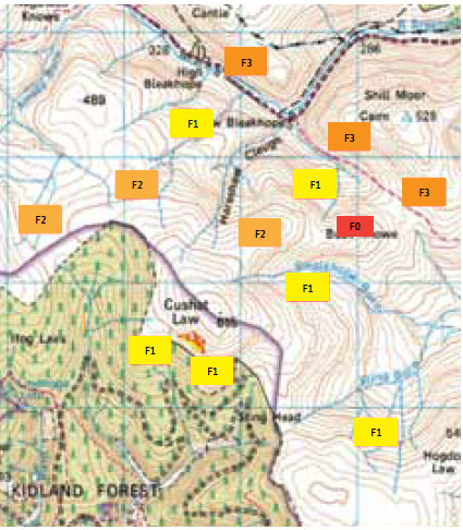 Fig. B6.16 Alignments show where there may be significant changes to fire alignments and fire behaviour