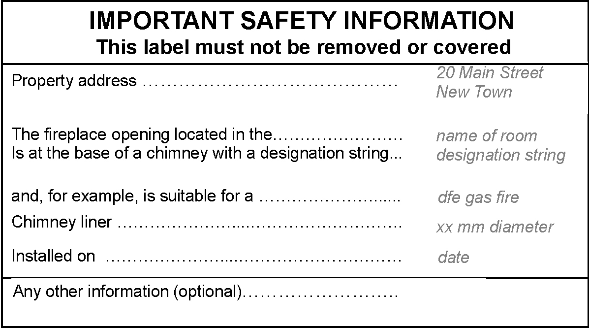 Safety label