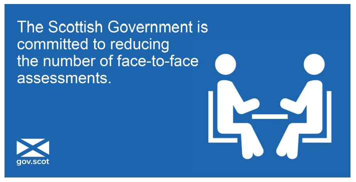 Tweet 7 - The Scottish Government is committed to reducing the number of face-to-face assessments