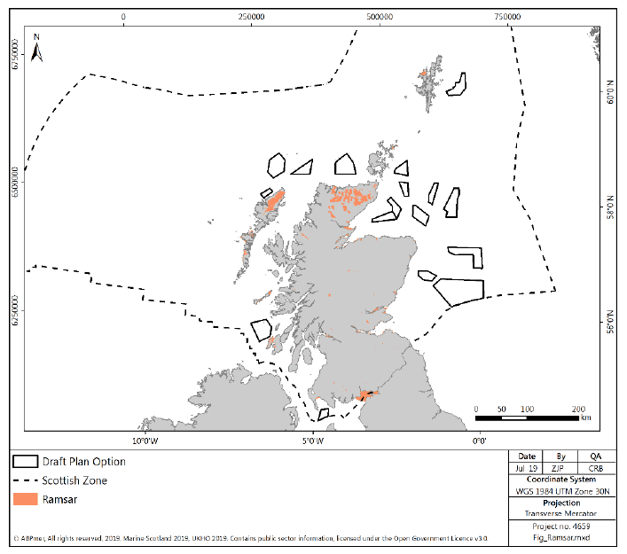 Figure 40 Ramsar sites in Scotland