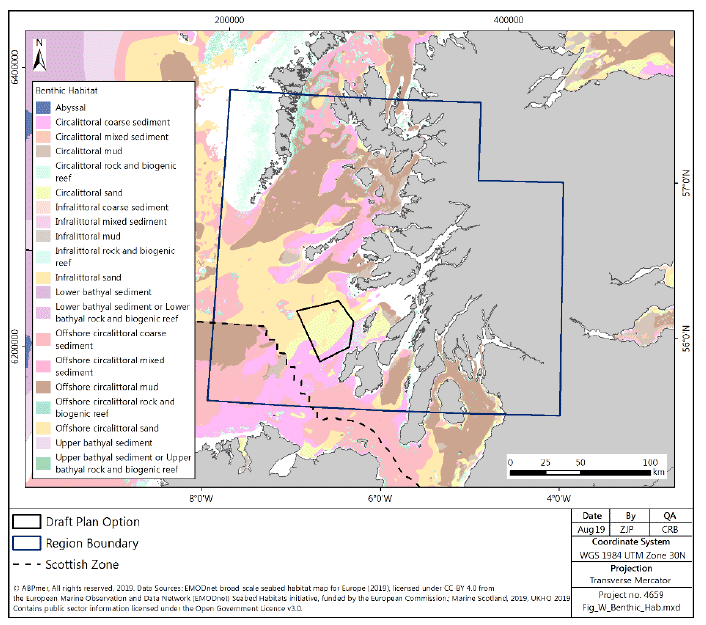Figure 131 West region: benthic habitats