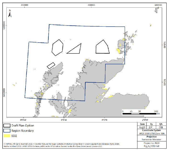 Figure 171 North region: marine and coastal SSSI sites