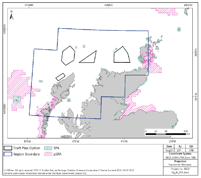 Figure 172 North region: marine and coastal SPA sites