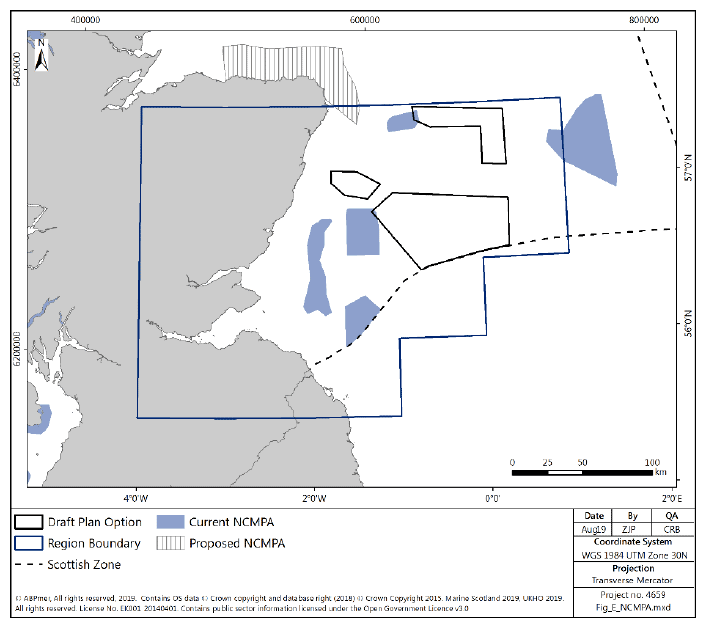 Figure 255 East region: NCMPA sites