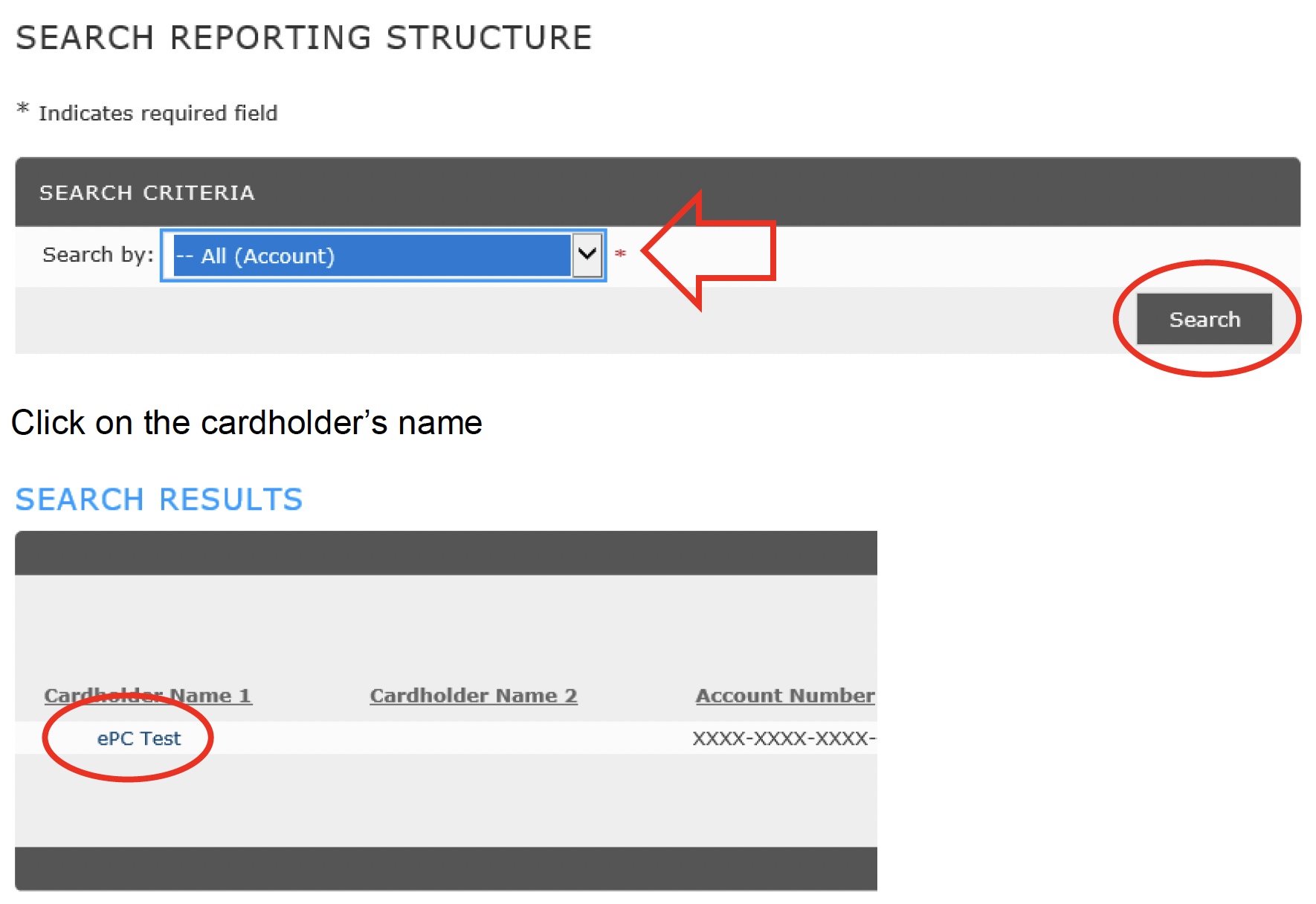 ‘ RBS Smart Data Online account Homepage user role – Financial – Account Summary ‘ – Search Criteria.