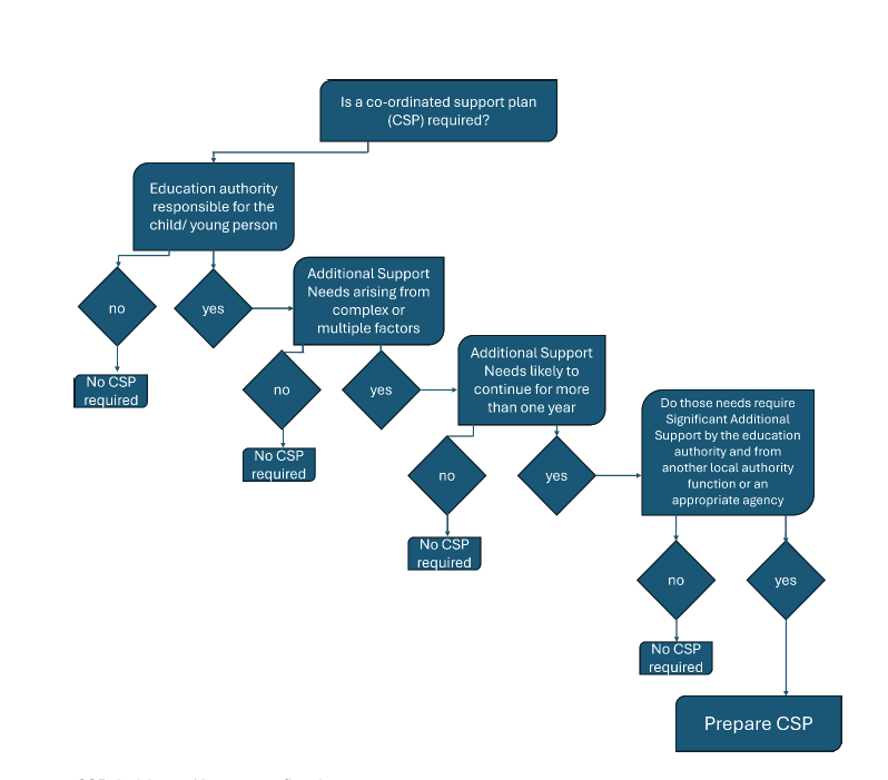 CSP decision making process flowchart