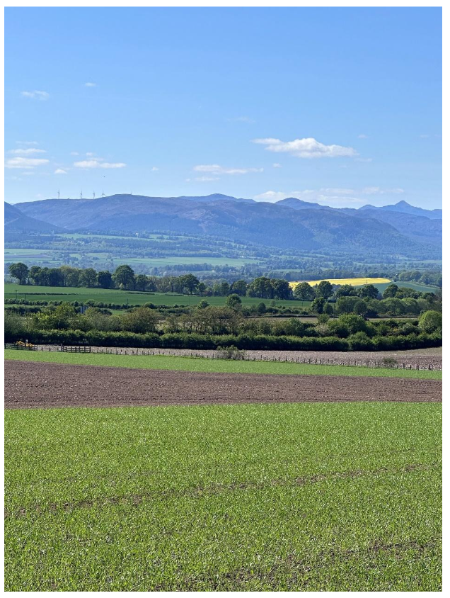 Image 10 – mixed landscape of arable, trees and hills
