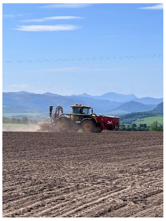 Image 8 – sowing swedes with precision farming equipment using GPS