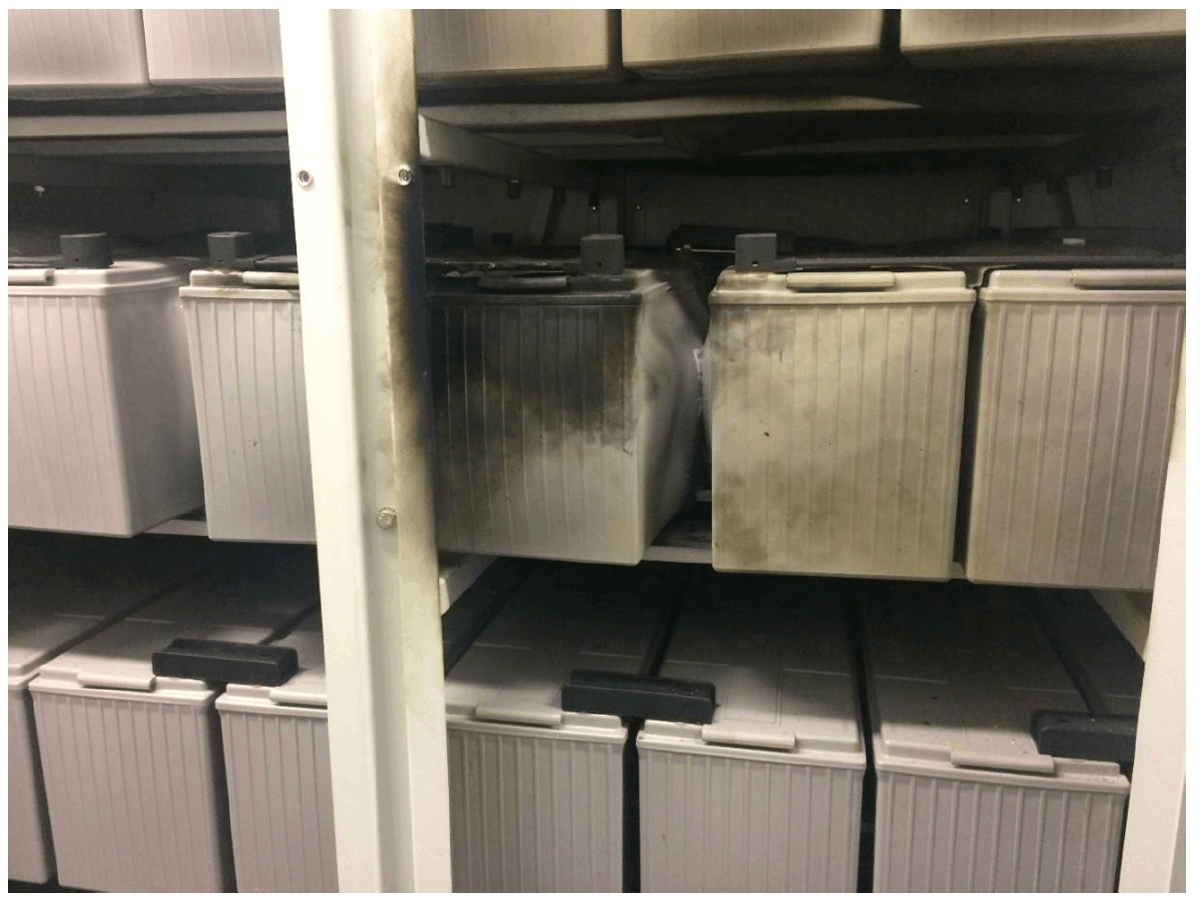 Central batteries after a fire