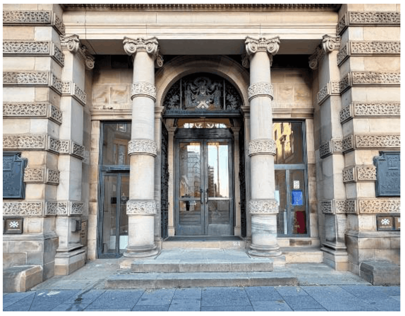 A new level access has been incorporated into the principal entrance. Malcolm Fraser Architects
