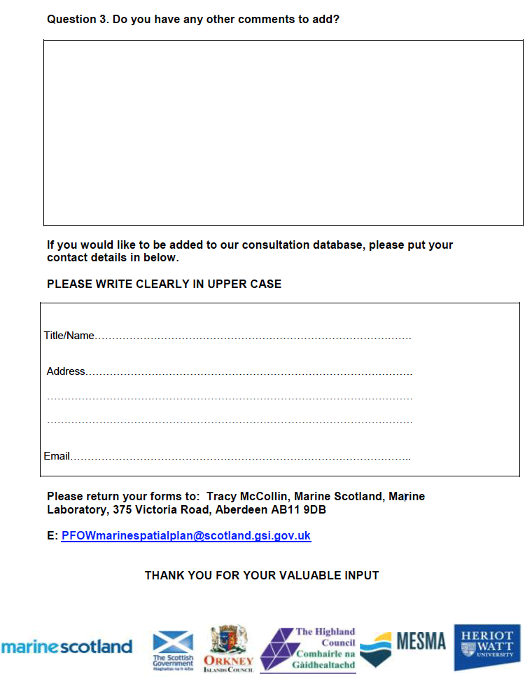 Feedback Form Feedback Form