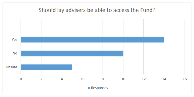 Should lay advisers be able to access the Fund?