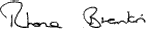 Rhona Brankin signature