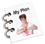 Booklet example with the words My Plan on the front