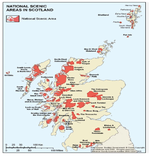 Figure 19. National Scenic Areas in Scotland