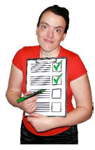 Man with a checklist