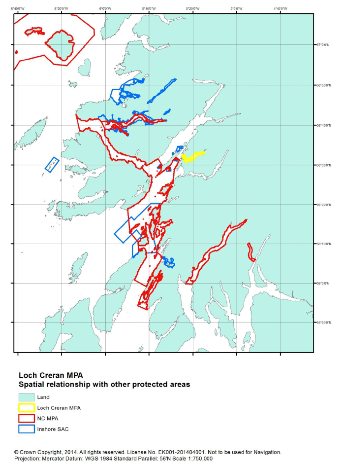 Figure B1 - Loch Creran MPA / SAC with other nearby protected areas