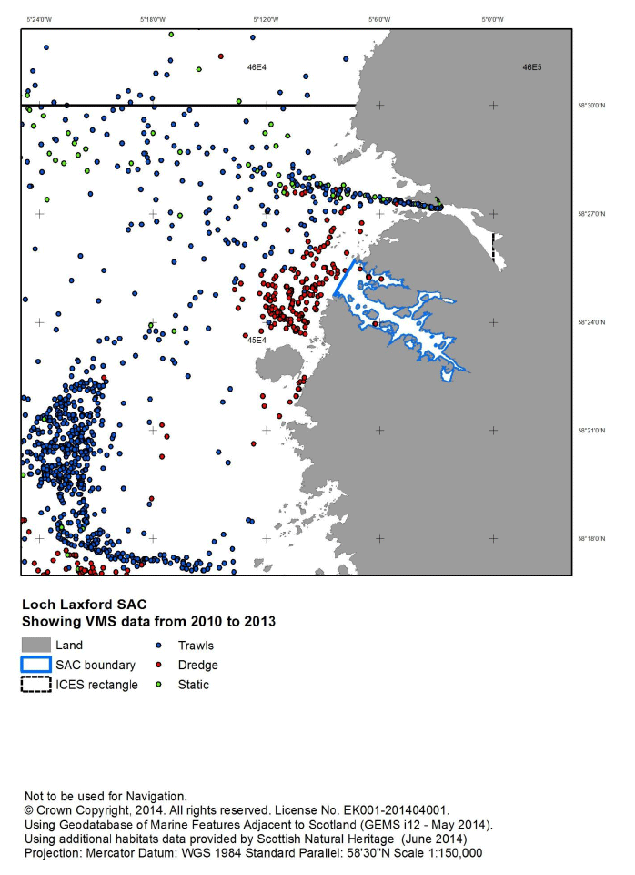 Figure C3: Loch Laxford SAC -VMS data 2010 - 2013