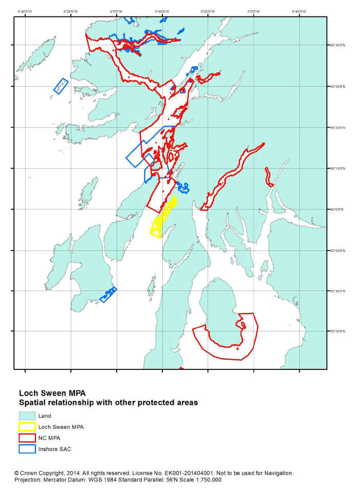 Figure E1 - Loch Sween MPA with other nearby protected areas