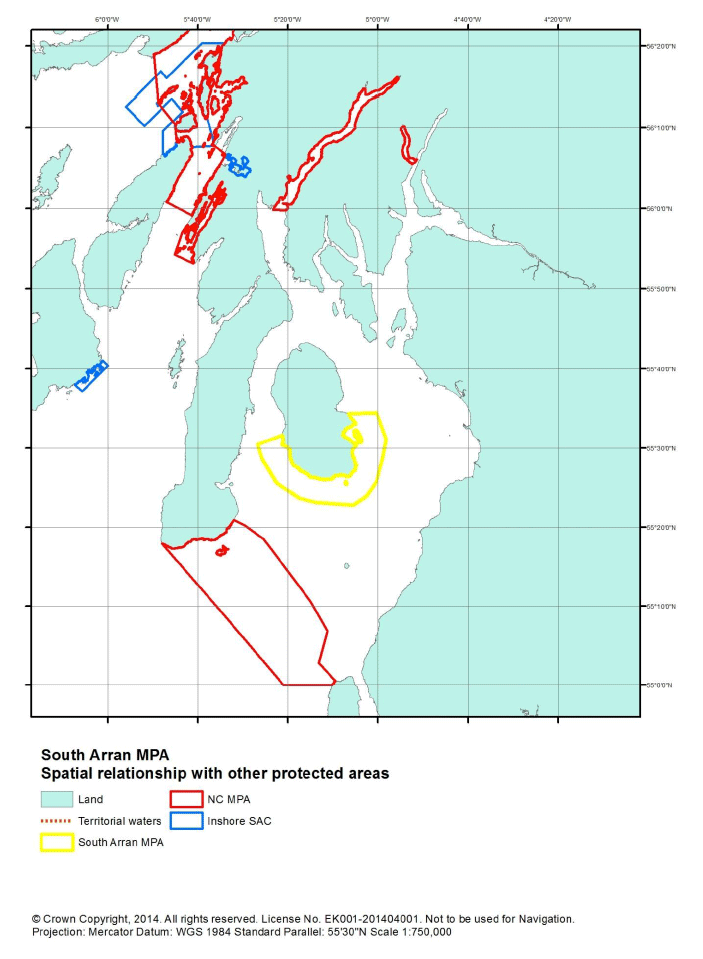 Figure L1: South Arran MPA in context with other protected areas