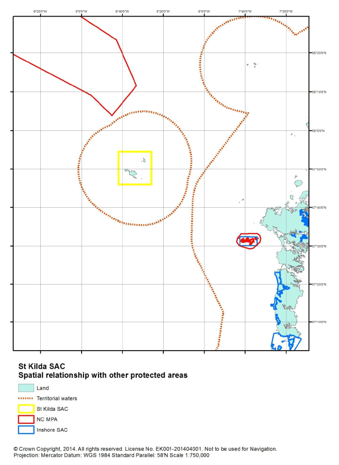 Figure M1: St Kilda SAC in context with other protected areas