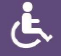 Icon representing disability benefits
