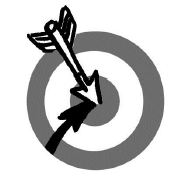 a target with an arrow in the centre