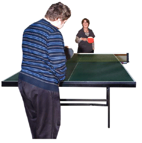 People playing pingpong