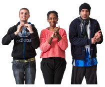 Three British Sign Language (BSL) Users