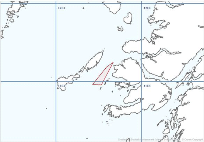 Figure 9: Location of proposed Mull crabbing box pilot area.