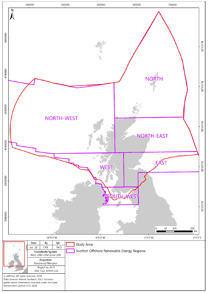 Figure 5 Scottish Offshore Renewable Energy Regions