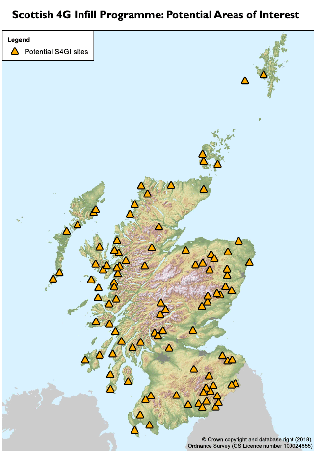 Map of Potential Areas of Interest