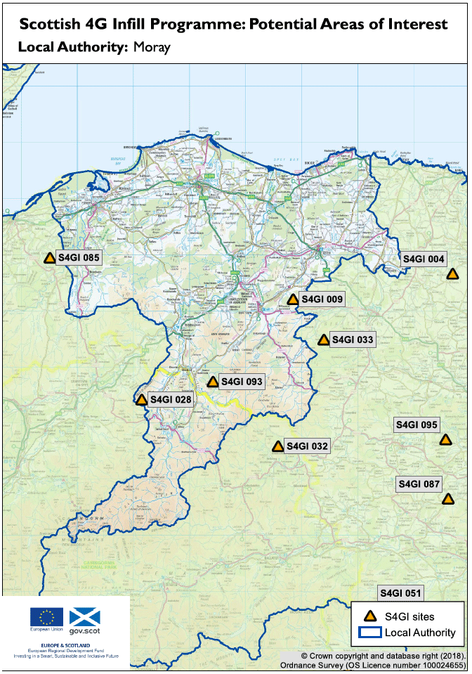Map of Proposed Areas of Interest: Moray