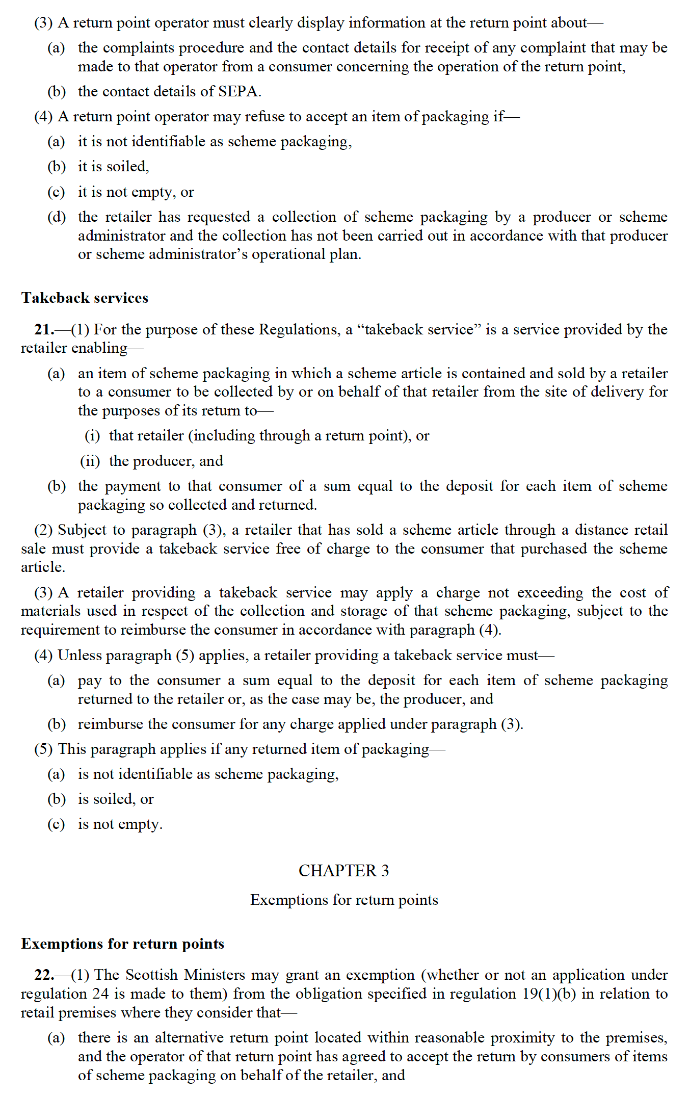 Regulations - part 13