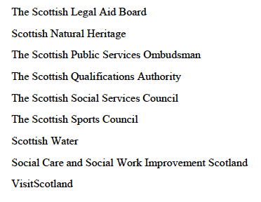 Scottish Statutory Instruments