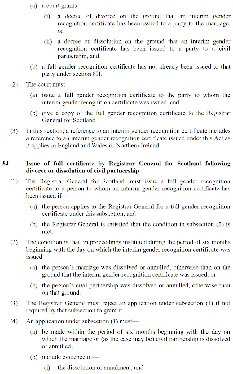 Gender Recognition Reform (Scotland) Bill [CONSULTATION DRAFT] - Part 8