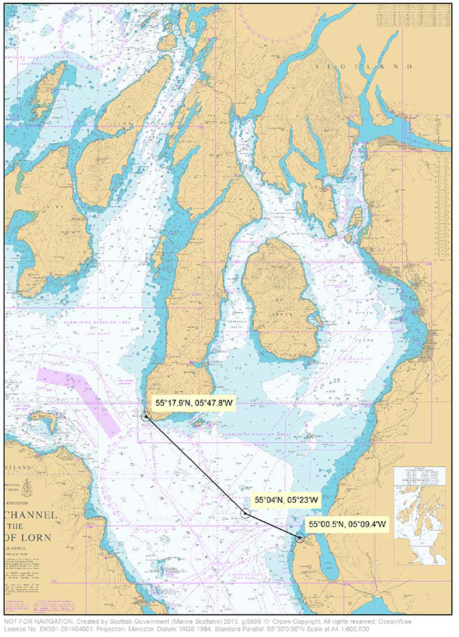 Map of the Firth of Clyde herring stock area.