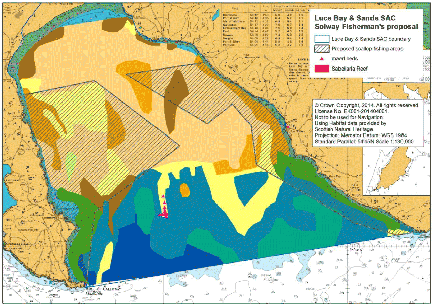 Figure 13.1: Alternate proposal from fishermen for Luce Bay SAC