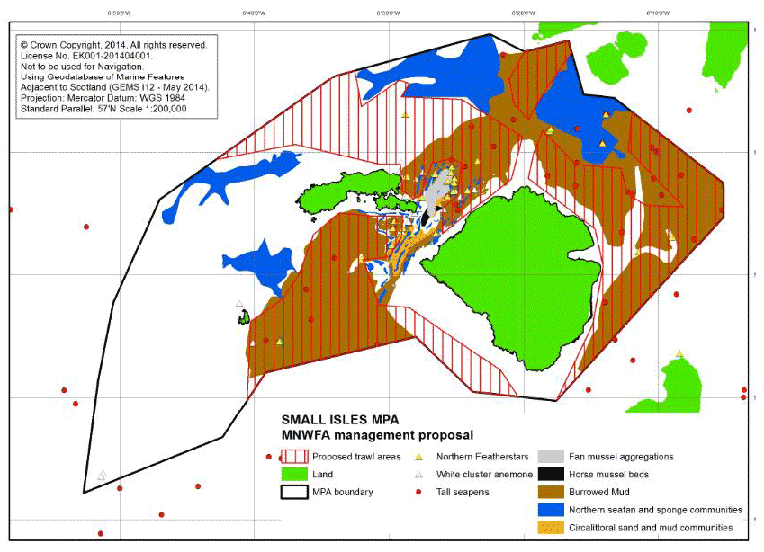 Figure 16.1: Alternative proposal for trawling in the Small Isles MPA