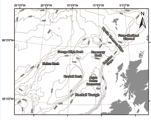 Figure 4.25 Deep water areas around Scotland
