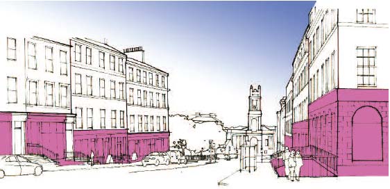 Ground floor commercial and retail space graphic