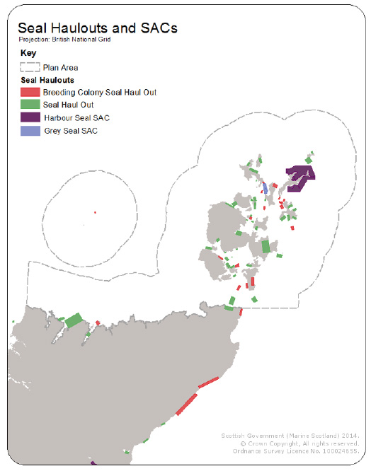 Figure 7.3 Seal Conservation Areas and Haul Out Sites in the PFOW Figure 7.3 Seal Conservation Areas and Haul Out Sites in the PFOW