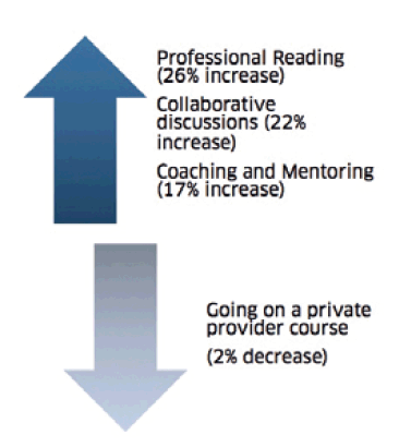 Professional development diagram