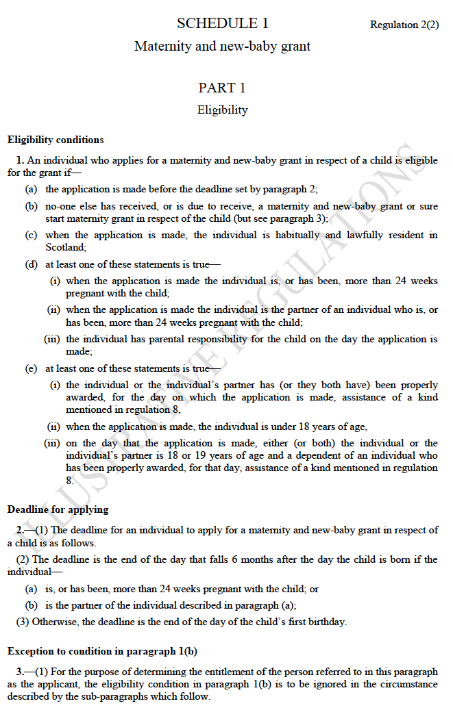 Illustrative Draft Regulations