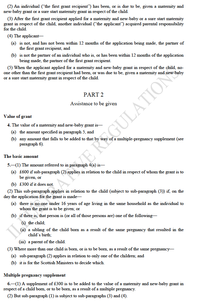 Illustrative Draft Regulations