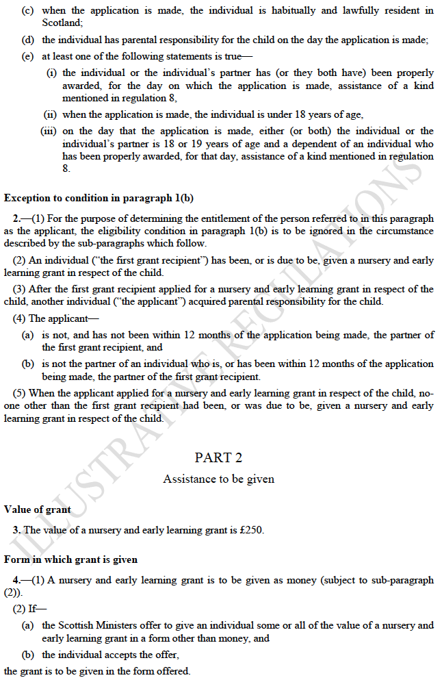 Illustrative Draft Regulations