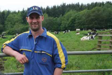 John Kerr at the Woodhead farm near Newmilns. 
