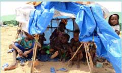 Tearfund supporting one of the internally displaced families, due to conflict in Mali Tearfund supporting one of the internally displaced families, due to conflict in Mali